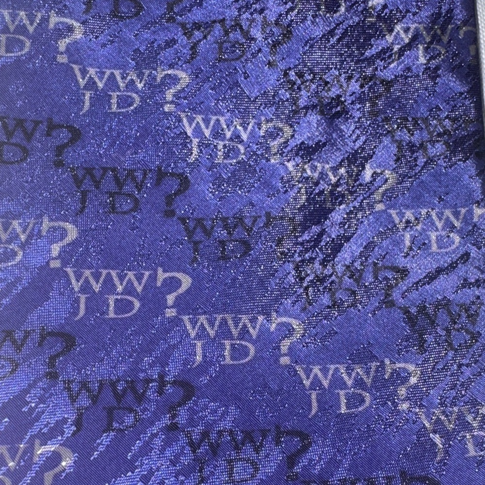What Would Jesus Do Patterned Tie - Picture 12 of 12
